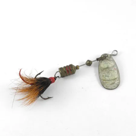 Mepps Comet 1 Dressed Cucharilla, Níquel/Blanco/Rojo, 3,5g, #1081