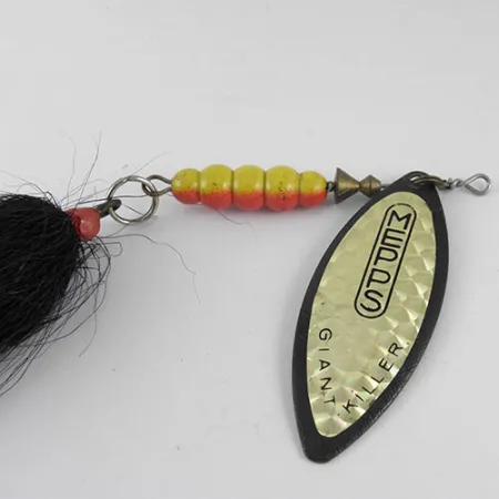 Mepps Giant Killer Cucharilla, Negro/Holograma, 30g, Hoja Sauce, #1088