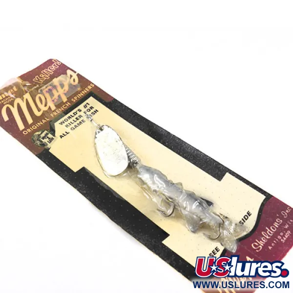 Mepps 3 Comet (with soft bait) Cucharilla, Níquel, 17g, Vintage, #1093