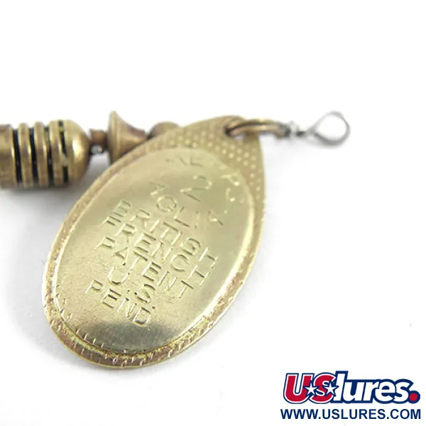 Mepps Aglia 2 Cucharilla Giratoria, Latón, 4.5g, Diseño Original, #1098