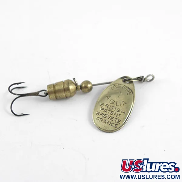 Mepps Aglia 1 Cucharilla, Latón, 3,5g, Patente Francesa, #1102