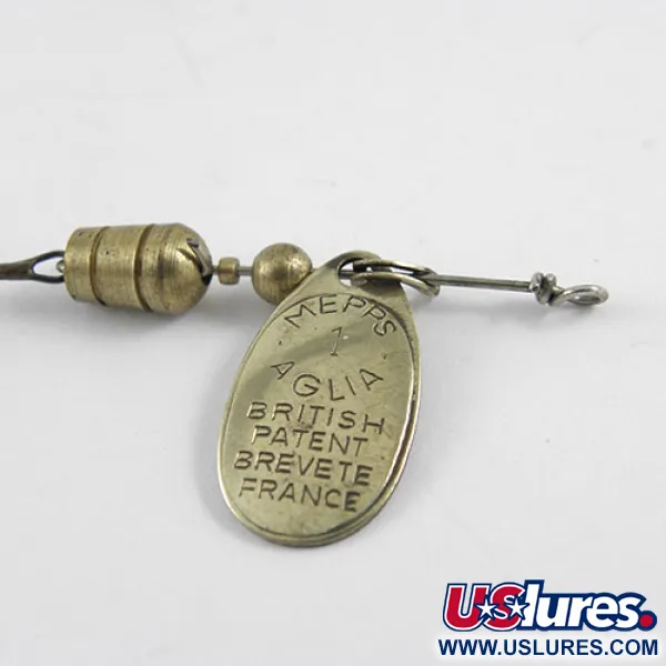 Mepps Aglia 1 Cucharilla, Latón, 3,5g, Patente Francesa, #1102