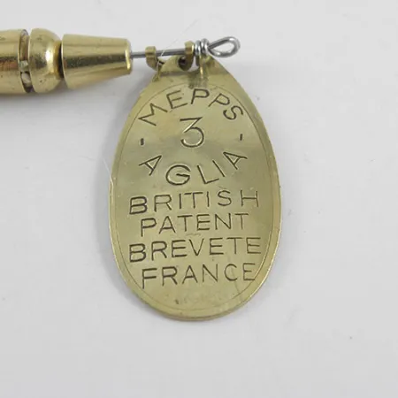 Mepps Aglia 3 Cucharilla, Latón, 7g, Tubo Rojo, #1104