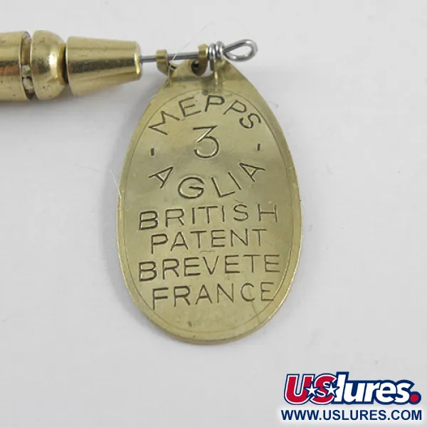 Mepps Aglia 3 Cucharilla, Latón, 7g, Tubo Rojo, #1104