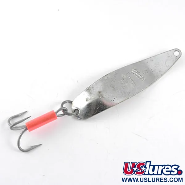 Mepps Syclops 2 Cucharilla, Níquel / Rosa, 17g, Perfil S, #1107