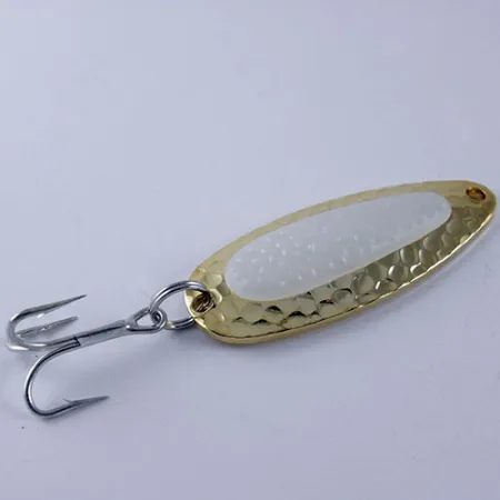 Blue Fox Pixee Glow Cucharilla, Oro / Blanco (Glow), 14g, Fox-Glo, #1111