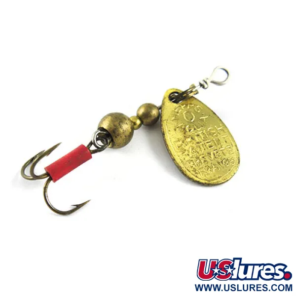 Mepps Aglia 0 Cucharilla, Latón, 2,2g, Funda Roja, #1113