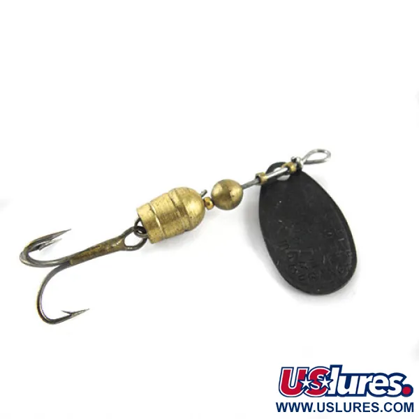 Mepps Aglia 1 Cucharilla, Negro, 3,5g, Rotación de cono, #1117