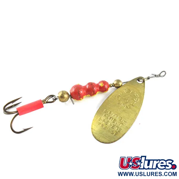 Mepps Comet 4 Cucharilla, Latón, 11g, Diseño Vintage, #1121