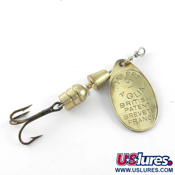 Mepps Aglia 2 Cucharilla, Latón, 4.5g, Rotación de Cono, #1128