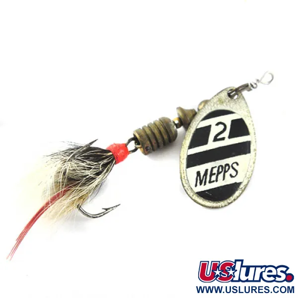 Mepps Aglia 2 dressed cucharilla, Níquel/Negro/Blanco, 4,7g, #1129