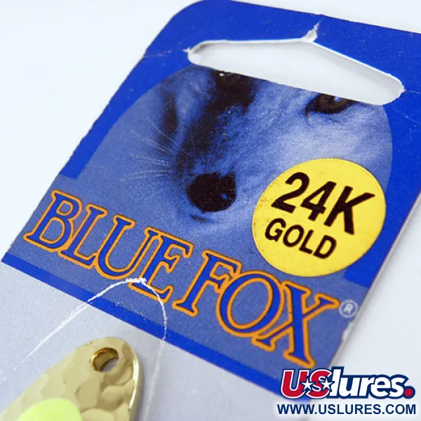 Blue Fox Pixee Cucharilla, Amarillo/Oro 24K, 7g, Egg-Sac, #1134