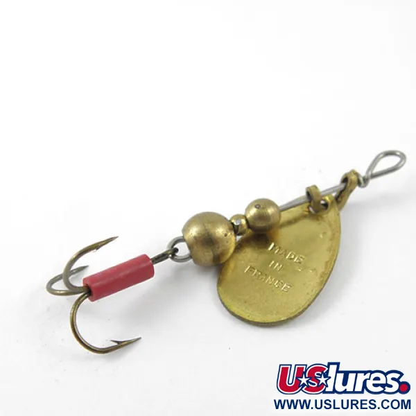 Mepps Aglia 0 Cucharilla, Latón, 2.2g, Funda roja, #1141