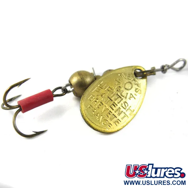 Mepps Aglia 0 Cucharilla, Latón, 2.2g, Funda roja, #1141