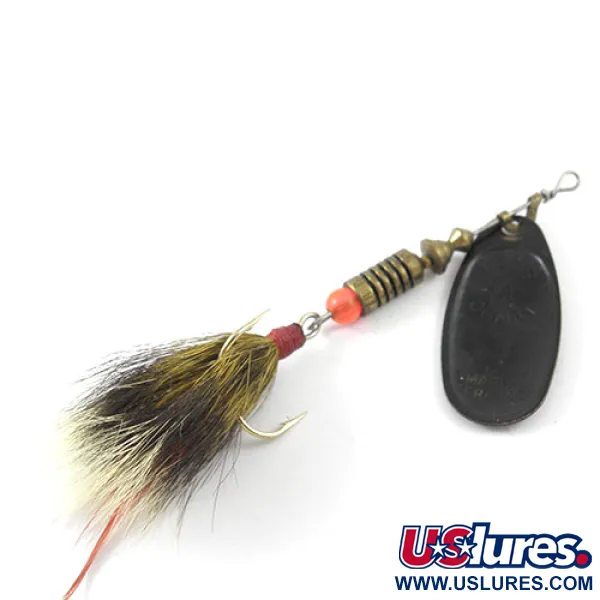 Mepps Black Fury 4 Dressed Cucharilla, Negro/Amarillo, 9g, #1150