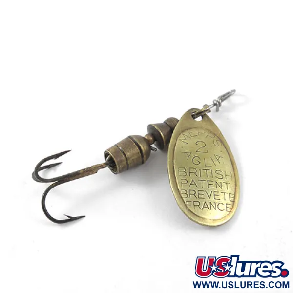 Mepps Aglia 2 Cucharilla Rotativa, Latón, 4,5g, Vintage, #1154