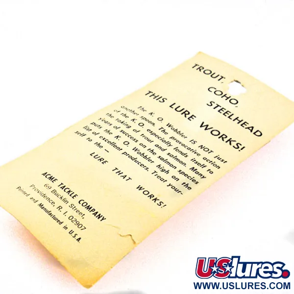 Acme K.O. Wobbler Cucharilla, Naranja, 14g, Sonic Flipper, #1159