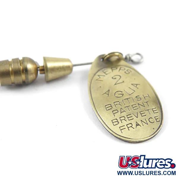 Mepps Aglia 2 Cucharilla, Latón, 4,5g, Diseño francés, #1171