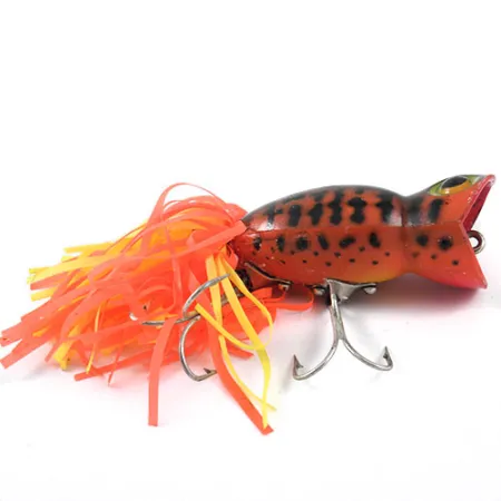Fred Arbogast Hula Popper Popper, Tiger, 14g, Faldón Goma, #1189