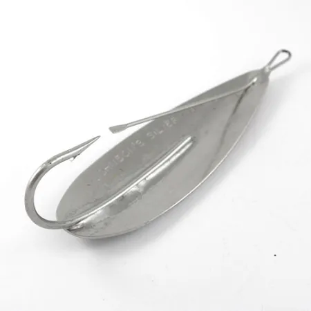 Johnson Silver Minnow Cucharilla Antihierba, Nickel / Wounded Fry, 28g, #1196