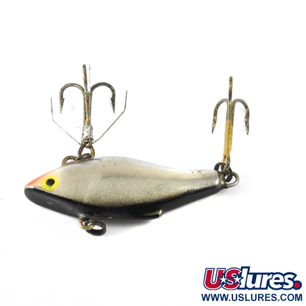 Rattlin' Rapala Crankbait sin babero, Plateado, 7g, Vintage, #1246