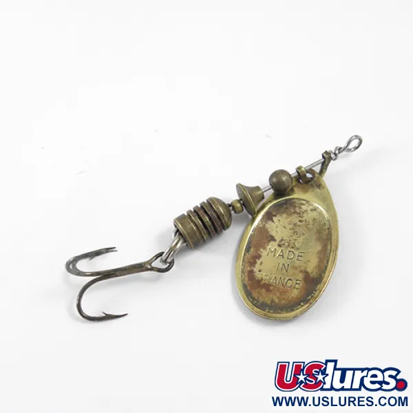 Mepps Aglia 2 Cucharilla, Latón, 4,5g, Estilo Vintage, #1255