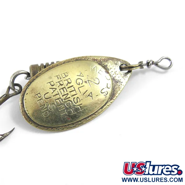 Mepps Aglia 2 Cucharilla, Latón, 4,5g, Estilo Vintage, #1255