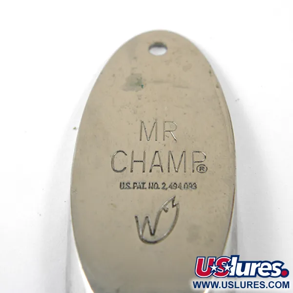 Weber Mr Champ Cucharilla, Níquel/Cola amarilla, 35g, Plumas, #1278