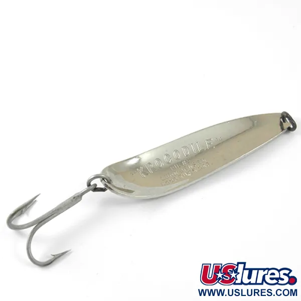 Luhr Jensen Krocodile Die #5 Cucharilla, Níquel Martillado, 25g, #1281