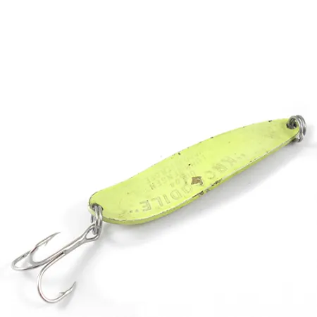 Luhr Jensen Krocodile Die #4 Cucharilla, Amarillo, 14g, Lance largo, #1290