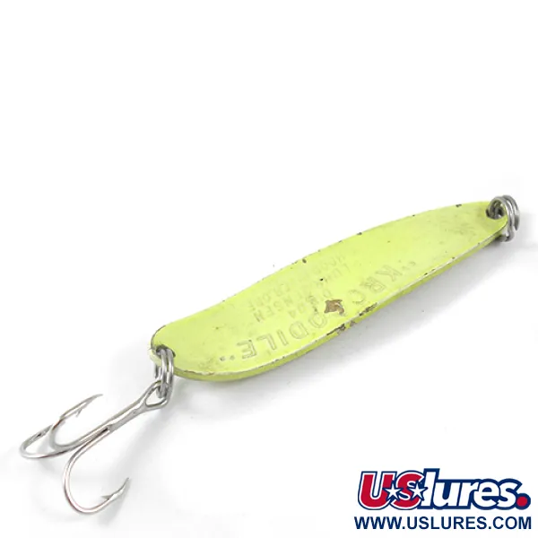 Luhr Jensen Krocodile Die #4 Cucharilla, Amarillo, 14g, Lance largo, #1290