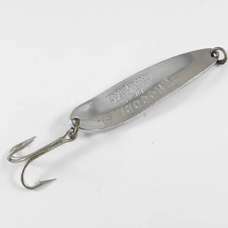 Luhr Jensen Krocodile Die #4 Cucharilla, Níquel/Verde, 17g, Escamas, #1328