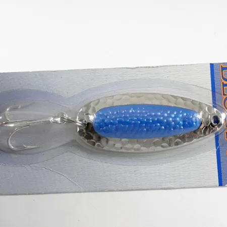 Blue Fox Pixee Cucharilla, Níquel / Azul, 14g, Acabado Martillado, #1331