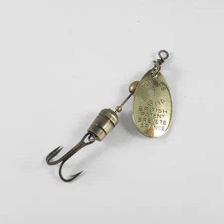 Mepps Aglia 1 Cucharilla Giratoria, Latón, 3.5g, Vintage, #1341