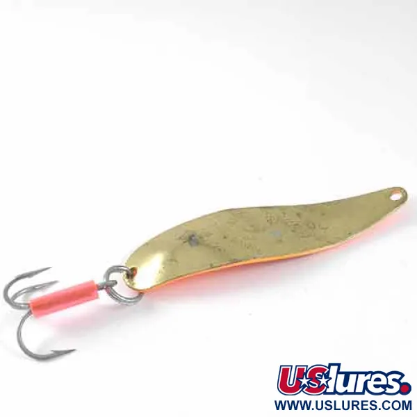 Mepps Syclops 2 Cucharilla, Naranja / Latón, 17g, Cuerpo latón, #1352