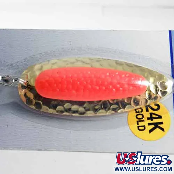 Blue Fox Pixee Cucharilla, Naranja Fluor / Oro, 14g, Chapado Oro, #1353