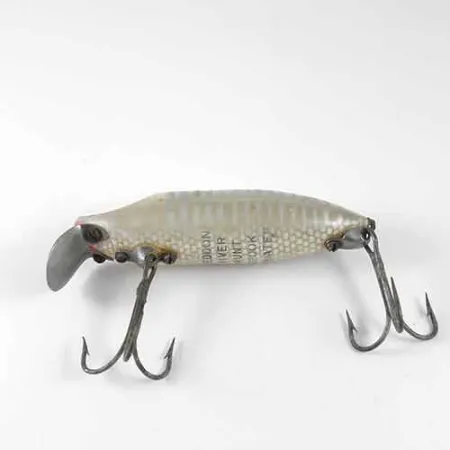 Señuelo Heddon River Runt Floater, Blanco / Gris, 12,5g, Vintage, #1354