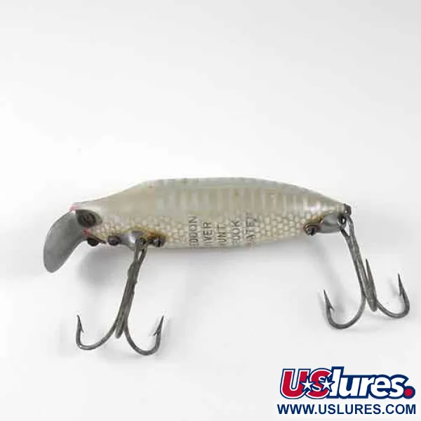 Señuelo Heddon River Runt Floater, Blanco / Gris, 12,5g, Vintage, #1354