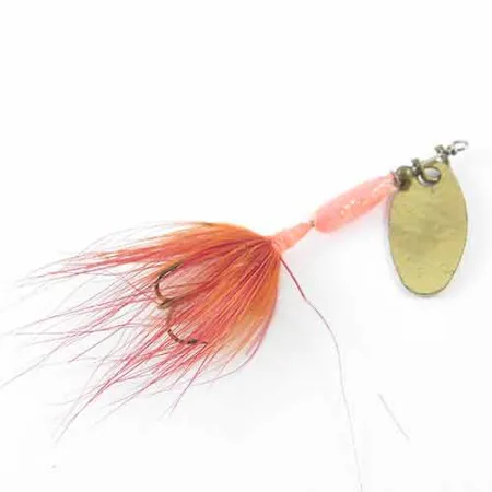 Yakima Bait Worden’s Original Rooster Tail Cucharilla, Latón/Rojo, 1,6g, #1381
