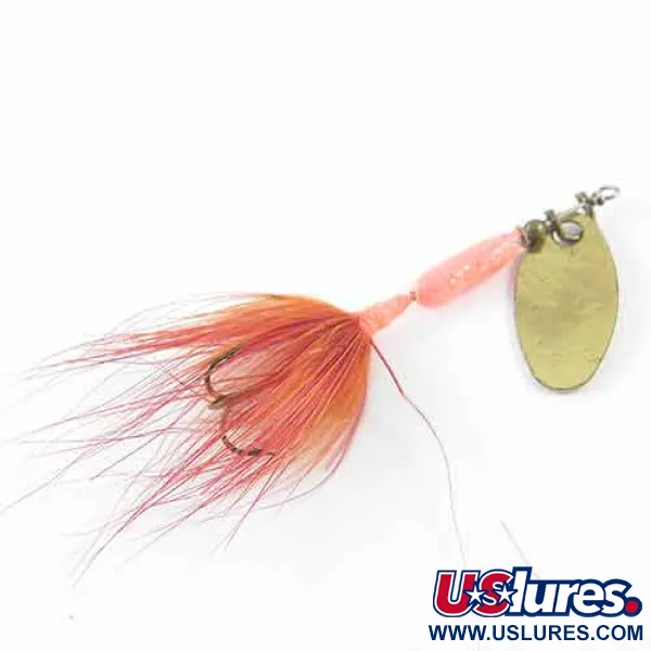Yakima Bait Worden’s Original Rooster Tail Cucharilla, Latón/Rojo, 1,6g, #1381