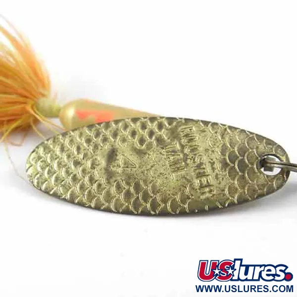 Worden’s Original Rooster Tail 4 Cucharilla, Latón/Amarillo/Rojo, #1390