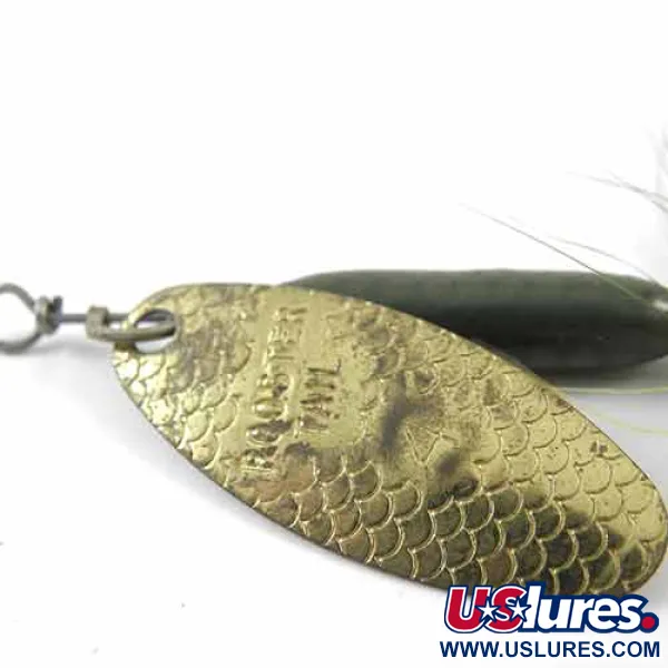 Worden’s Original Rooster Tail 4 Cucharilla, Latón/Verde, 8g, #1391