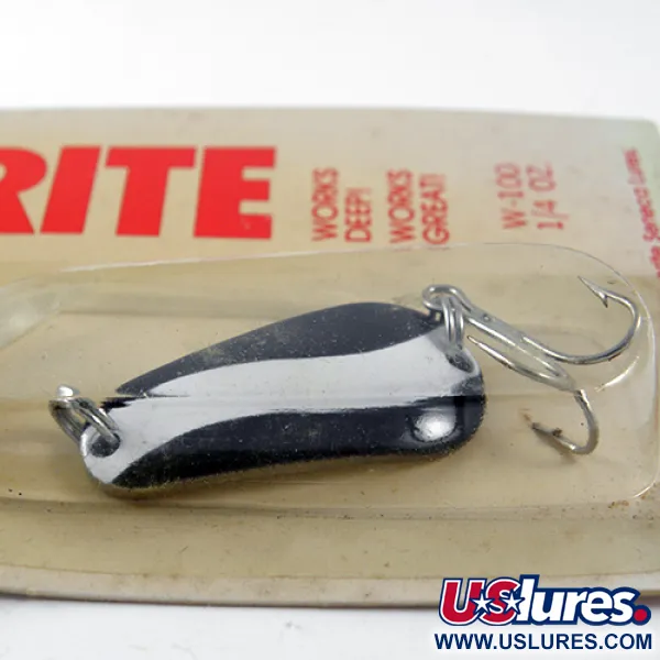 Seneca Wob-L-Rite Cucharilla, Negro / Blanco, 7g, Profundidad, #1407