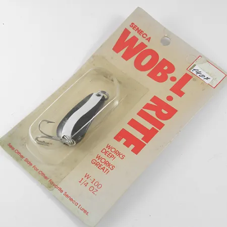 Seneca Wob-L-Rite Cucharilla, Negro / Blanco, 7g, Profundidad, #1407