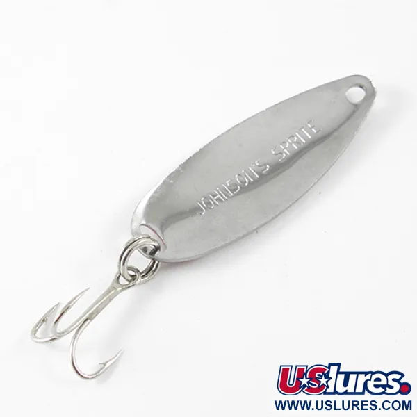 Johnson Sprite Cucharilla, Níquel / Rojo, 7g, Vintage, #1425