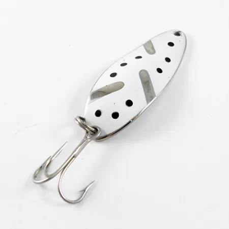 Little Cleo (Hula Girl) Cucharilla, Níquel / Blanco, 10g, Vintage, #1441