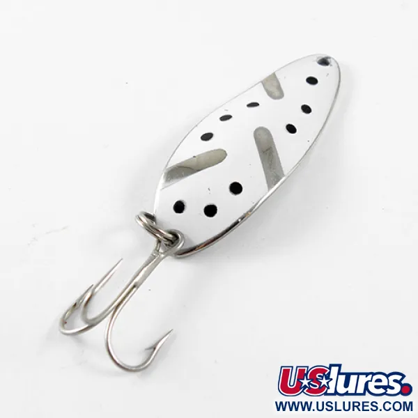 Little Cleo (Hula Girl) Cucharilla, Níquel / Blanco, 10g, Vintage, #1441