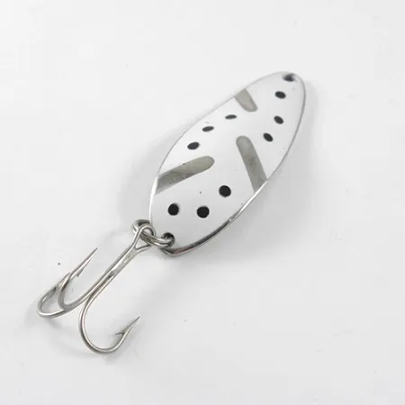 Little Cleo (Hula Girl) Cucharilla, Níquel / Blanco, 10g, Vintage, #1441