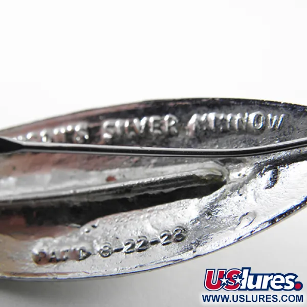 Johnson Silver Minnow Cucharilla, Verde/Naranja/Plata, 6g, #1451