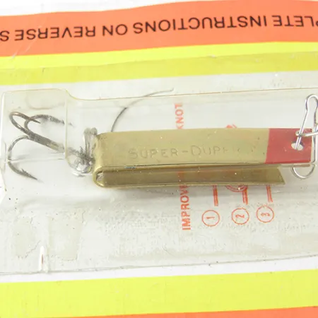 Luhr Jensen Super Duper 502 Cucharilla, Oro / Rojo, 2,5g, Forma U, #1457